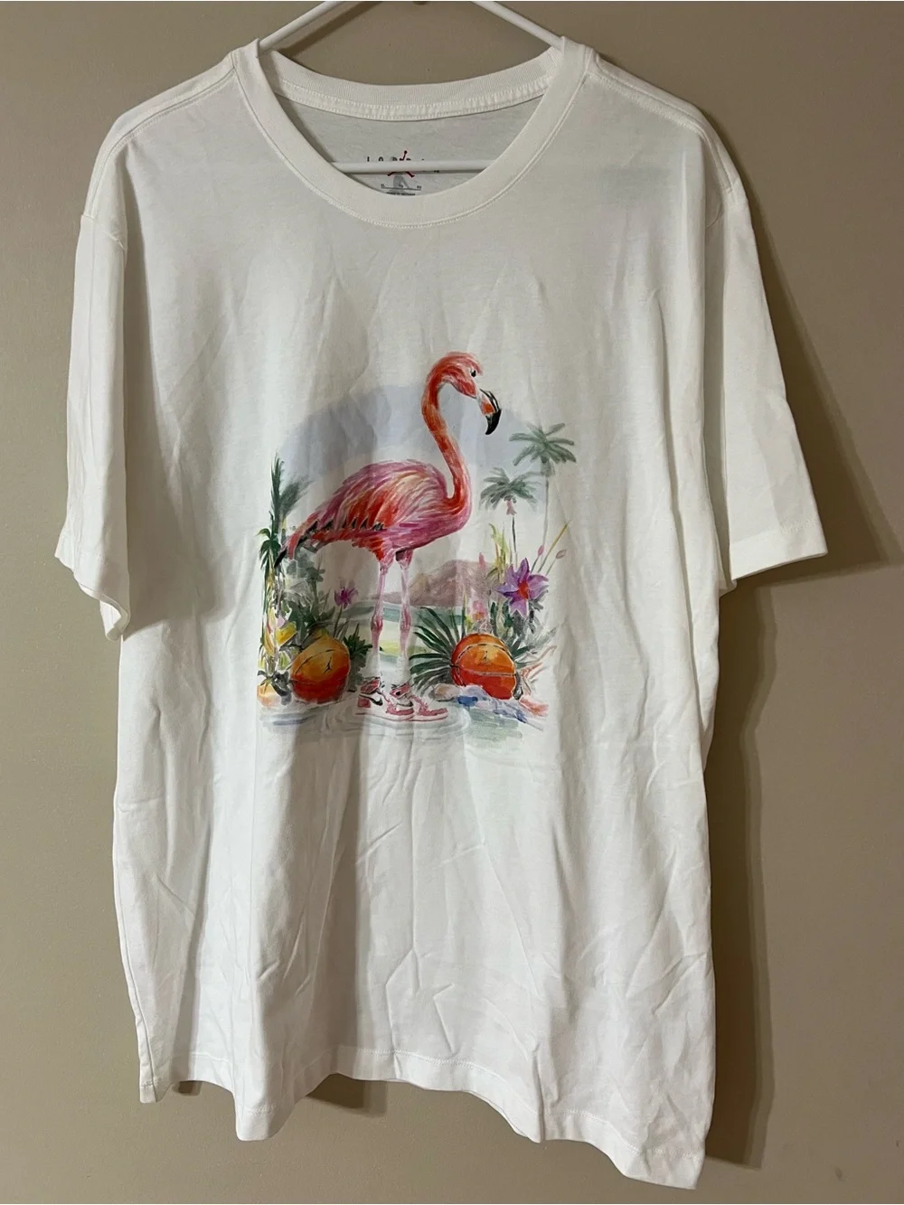 Flamingo Basketball Jordan Flight Essentials white t-shirt